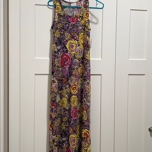 Floral maxi tank dress